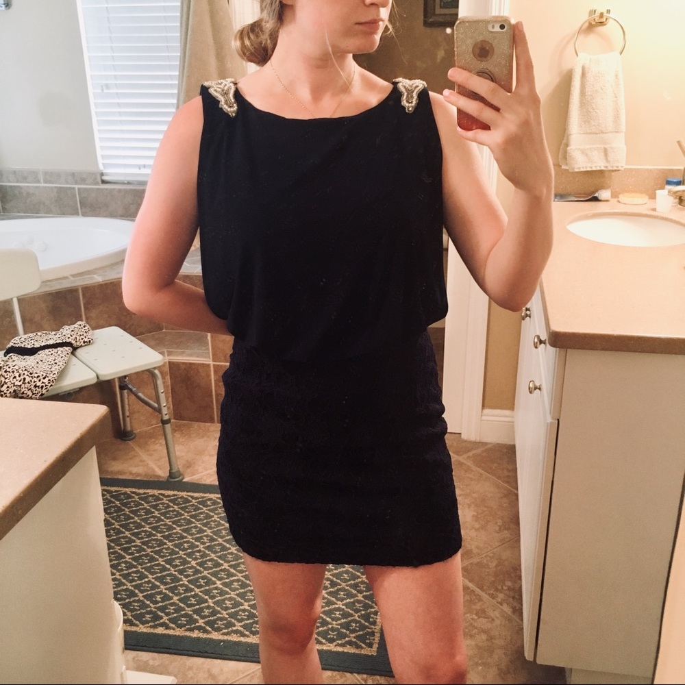 City Triangles Navy Blue Dress